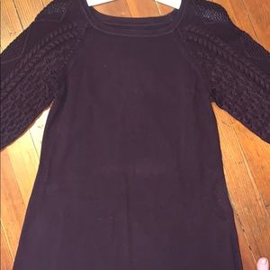 ELIZA J MAROON SWEATER DRESS